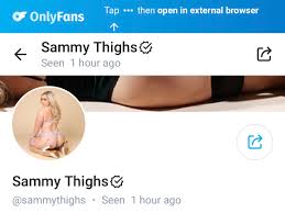 🤮 on X: Sammy Thighs👍🏿 Totally worth the money. She has less than 100  videos but the ones she does have up are well lit. 😍 and lengthy running  at about 3-10