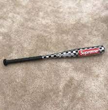 Free baseball bat backpack 32 inch supreme black silver new. 2014 Supreme X Mizuno Aluminum Tee Baseall Bat Ebay