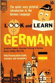Look And Learn German Book Cover Illustration Book Cover Illustration Learn German Modern Graphic Design