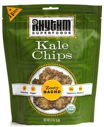 Rhythm Superfoods Kale Chips Zesty Nacho 2 Oz Kale Chips Healthy Store Bought Snacks Superfoods