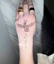 Maybe you would like to learn more about one of these? Single Needle Isis Tattoo On The Hand