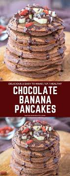 Chocolate chip oatmeal cookie pancakes was the first recipe i ever posted on minimalist baker. These Chocolate Banana Pancakes Are Too Good To Be True They Are Loaded Wi Chocolate Banana Pancakes Chocolate Banana Pancakes Recipe Healthy Chocolate Banana