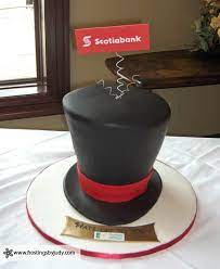 Frostings By Judy Corporate Top Hat Cake Hat Cake Cake Party Cakes