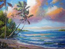 Sailing The Tropics By Mazz Original Paintings Tropical Artwork Seascape Print Painting