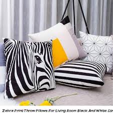 Zebra Print Throw Pillows For Living Room Black And White Striped Decorative Pillows Pillows Cushions On Sofa Interior Pillows