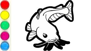 Sedangkan hewan yang hidup di laut seperti ikan bernapas menggunakan insang. Menggambar Dan Mewarnai Ikan Lele Untuk Anak Catfish Coloring For Kids Youtube