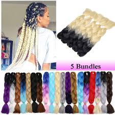 Check out the top 21 colorful box braids on this list to get creative ideas! Amazon Com Ombre Jumbo Braiding Hair 24 Inch Jumbo Braid Hair Extensions Jumbo Box Braids Crochet Hair Long For Women Kids Diy High Temperature Synthetic Fiber 2 Tones Black Beige 5 Bunldes Beauty