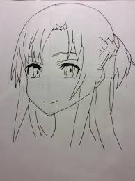 If You Remembered My Kirito Drawing Post I M 11 Years Old And So I Drew Asuna I Think It Looks Pretty Good Wasn T Focused When Doing The Black Pen And Drew A Yairsasson22@gmail.com ⭐to buy my original drawings. reddit
