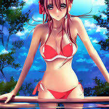 pretty anime girl in bikini illustration by sakimichan | Stable Diffusion |  OpenArt