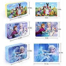 Minnie mouse minnie mouse is sweet, stylish, and enjoys dancing and singing. Disney Puzzles In Metal Boxes Frozen And Mickey Mouse 100 Piece And 60 Piece Jigsaw Puzzles For Kids Ages 4 8 Puzzles For Girls And Boys Great Gifts For Children 3 Pack Pricepulse