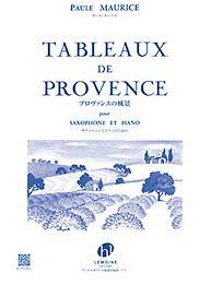 Full score and set of parts. Tableaux De Provence By Paule Maurice Saxophone Sheet Music