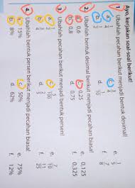 Bentuk paling sederhana dari 46/68 adalah …. Tolong Kerjakan Yang Ada Di Gambar Dan Yang Aku Buletin Di Gambar Mtk Kelas 6 Tentang Mengubah Brainly Co Id