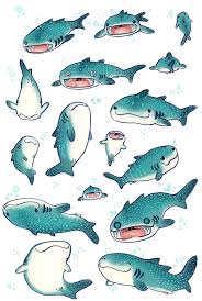 Whale Sharks By Dakshinadeer Redbubble Shark Shark Art Whale Shark Cute Drawings