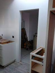 Use 3d or 4d nails every 12 inches along the bottom, and 6d or 8d nails along the top of the moulding piece. Gc Put Drywall Opening Instead Of Doorway