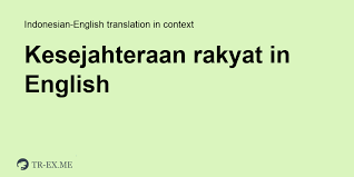 Contextual translation of wakil rakyat into english. Kesejahteraan Rakyat Translation In English Examples Of Use Kesejahteraan Rakyat In A Sentence In Indonesian