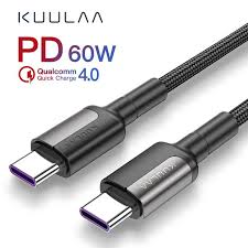 Kuulaa Usb Type C To Usb C Cable For Samsung S10 Type C 60w Pd Fast Quick Charge 4 0 Usb C Cable For Macbook Ipad Pro 2020 Usbc Discou Usb Xiaomi Phone Cables