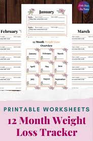 Pin On Weight Loss Printables