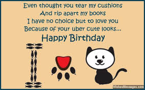 Birthday Wishes For Pet Cat Birthday Poems Birthday Wishes Happy Birthday Me