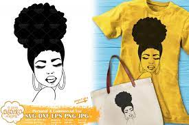 Download Afro Woman Silhouette Svg 1 Black Girl Svg Png File Didiko Designs