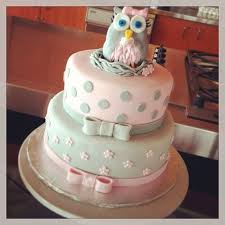 Pink And Grey Owl Baby Shower Cake Owl Baby Shower Owl Baby Shower Theme Girl Baby Shower Cakes Girl
