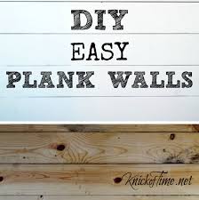 Once you get the planks on the wall any visible adhesive will wipe right off. How To Install A Wood Plank Wall And My Dear John Knick Of Time