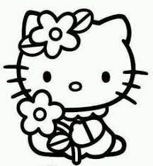 Hello kitty coloring page with few details for kids. 140 Hello Kitty Color Pages Ideas Hello Kitty Hello Kitty Colouring Pages Hello Kitty Coloring