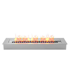 Easily integrate a round, square, or linear ethanol burner into media units, cabinetry, walls, pillars, stone benches and more to create your custom ethanol fireplace design. Pro 24 Inch Bio Ethanol Fireplace Burner Insert 4 8 Liter