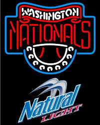 Natural Light Washington Nationals Mlb Neon Sign 3 0011 Natural Light With Mlb Neon Signs Beer With Sports Sig Neon Signs Washington Nationals Natural Light
