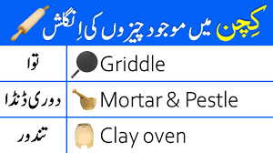 In this post i'll tell you names of utensils from hindi to english. Kitchen Vocabulary Words In English And Urdu Kitchen Items And Utensils Youtube