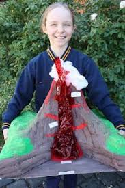 How We Made A 3d Cross Section Volcano Volcano Projects Volcano Science Fair Project Diy Volcano Projects