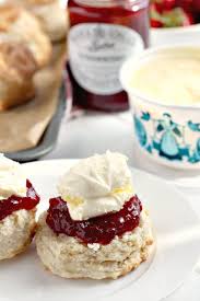 Jam And Clotted Cream Proper Cornish Scones With Jam And Clotted Cream Cream And Jam Scones Scones And Jam Homemade Scones