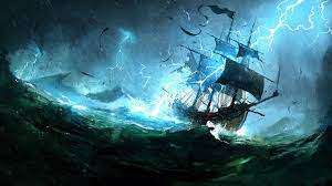 See more ideas about ship drawing, art, drawings. Ship On Sea During Thunderstorm Animated Wallpaper Fantasy Art Sea Ship Storm Lightning Video Games 1080p W Ghost Ship Art Pirate Ship Art Ship Paintings