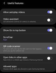 • voice search in list. Samsung Android Browser Enable The Qr Code Scanner Technipages