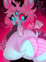 helluva boss, emberlynn pinkle, emberlynn pinkle (demon form), emberlynn  pinkle (helluva boss), fishkittn - R34 Vault