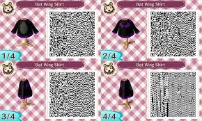 Bat Wing Shirt Halloween Acnl Animalcrossing Newleaf Nintendo 3ds Qr Codes Animals Qr Codes Animal Crossing Animal Crossing Qr