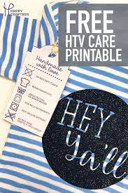 Free Printable Htv Care Tag Washing Instruction Tag Printable Htv Heat Transfer Vinyl Tutorial Heat Transfer Vinyl Shirts
