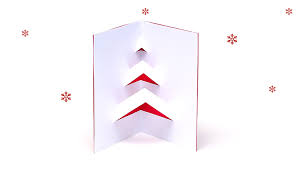 Open out the card and push through all of the sections. Diy Pop Up Christmas Card Christmas Crafts Old El Paso