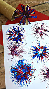 Paint the toilet paper rolls using green paint. Toilet Paper Roll Fireworks Craft For Kids Crafty Morning