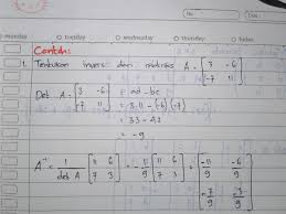 Soal matematika matriks dan kunci jawaban contoh soal. Contoh Soal Matriks Invers Dengan Jawabanya Brainly Co Id