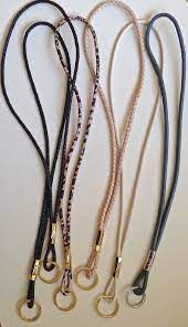 Cream Bolo Leather Necklace Lanyard Keychain By Cassendesign Keychain Necklace Lanyard Keychain Eyeglass Chain