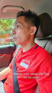 Family gathered for a National Day themed jog/walk and breakfast