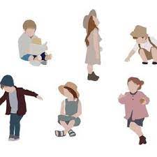 Flat Vector People Pack Family Outdoor Clipart Ai Eps Png Human Person Man Woman Children Illustration Cutout For Visualization In 2021 Vector Illustration People People Illustration Children Sketch