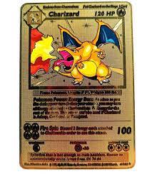 Check spelling or type a new query. Pokemon Charizard Gold Metal Fan Made Custom Card Toys Games Board Games Cards On Carousell