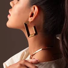 18K Gold Filled Square Hoop Earrings