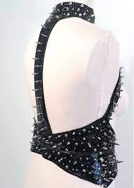 spiked leather harness leather harness women body harness studded harness punk leather harness arnes de cuero cuero arnes