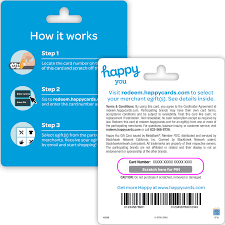 To check the balance on your p.f. Redeem Your Happy Card Happy Cards