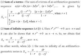 May 17, 2020 · the ratio of the geometric series is given by the ratio of each two consecutive terms: What Is Arithmetico Geometric Sequence A Plus Topper