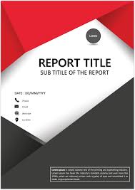 Cover Page Red Business Cover Page Template Cover Pages