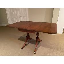 Shop for drop leaf dining tables in dining tables. Vintage Mahogany Duncan Phyfe Style Drop Leaf Dining Table Chairish