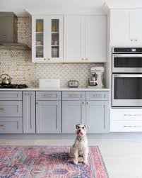 Contrasting Backsplashes And Two Toned Cabinets Pardon Us While We Plan Our New Kitchen Red Gray And White Kitchen Kitchen Remodel Small Home Decor Kitchen